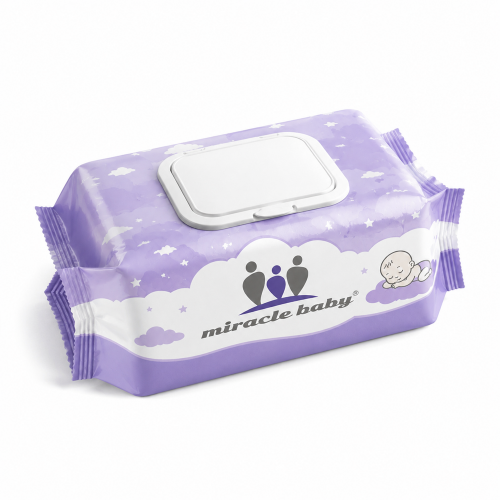 Miracle Baby Disposable Baby Cotton Wipes, Ultra Soft Multipurpose Baby Cleansing Cloths